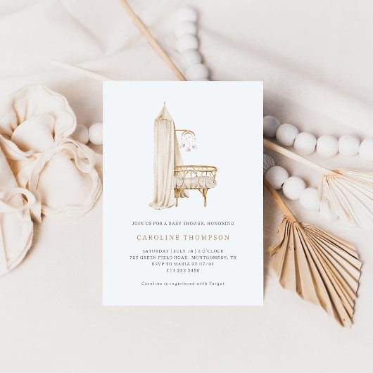 Boho Baby Shower voor Meisje Kaart