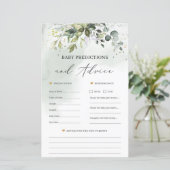 Boho baby shower voorspellingen en adviesspel (Staand voorkant)