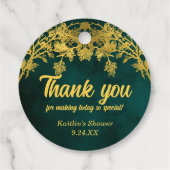 Boho-Baby shower | Vrijgezellenfeest Dank u Bedankjes Labels (Achterkant)