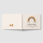 Boho Baby shower Waterverf Rainbow Guest Book Gastenboek (Volledig)