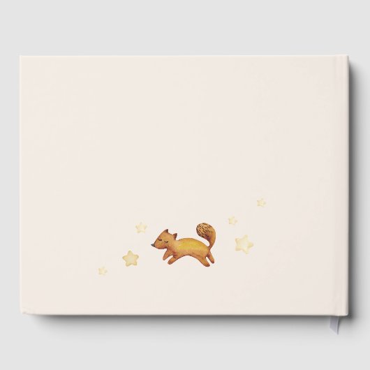 Boho Baby shower Waterverf Rainbow Guest Book Gastenboek (Achterkant)