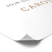 Boho Baby Shower Welkom Poster (Hoek)