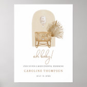 Boho Baby Shower Welkom Poster (Voorkant)