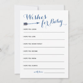 Boho Baby shower wenst voor Baby Kaart