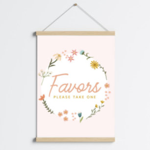 Boho Baby shower Wildflower Favoriet Poster