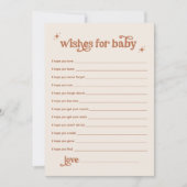 Boho Baby shower Wishes voor Baby Kaart (Voorkant)