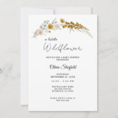 Boho Baby Shower yellow floral watercolor Kaart (Voorkant)