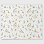 Boho Baby slabbetjes regenbogen botanische groen p Cadeaupapier (Vlak)