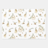 Boho Baby slabbetjes regenbogen botanische groen p Inpakpapier Vel (Voorkant 3)