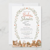 Boho Baby Speeltjes Shower Uitnodiging (Voorkant)