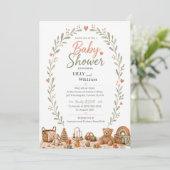 Boho Baby Speeltjes Shower Uitnodiging (Staand voorkant)