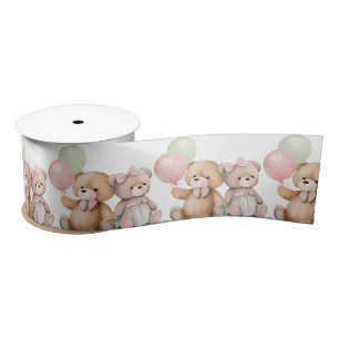 Boho Baby Teddy Bears Satijnen Lint
