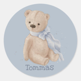 Boho baby teddy beer Classic Round Sticker
