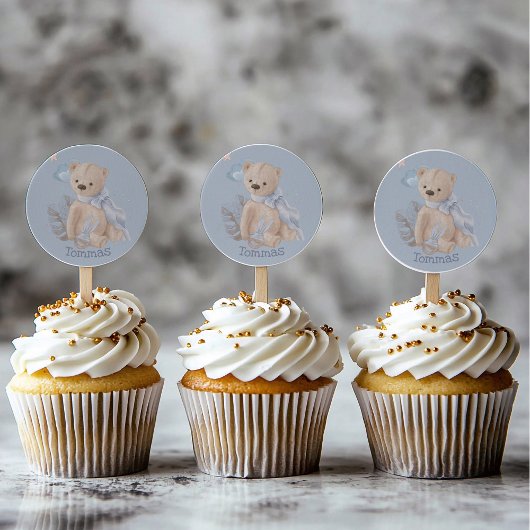 Boho baby teddy beer Classic Round Sticker