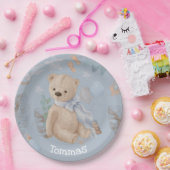 Boho baby teddy draagt papieren Borden Papieren Bordje (Feest)