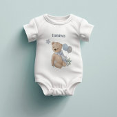 Boho baby teddybeer babyshower  romper