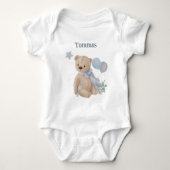Boho baby teddybeer babyshower  romper (Voorkant)