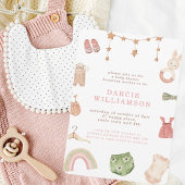 Boho  Baby Toys & Clothes Baby shower Kaart