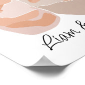 Boho Baby Twin Boys Name Nursery Poster (Hoek)