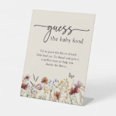 Boho Baby Voedselteken Reclamebord Met Voetstuk (Voorkant)