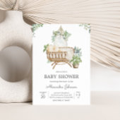 Boho Baby Wieg Baby shower Kaart