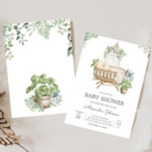 Boho Baby Wieg Baby shower Kaart