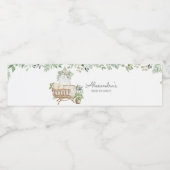 Boho Baby Wieg Baby shower Waterfles Etiket (Enkel label)
