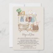 Boho Babyfeest Neutrale Baby Shower Kaart (Voorkant)