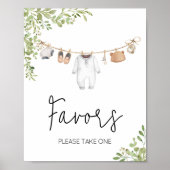 Boho babykleding Baby shower gunsten Poster (Voorkant)