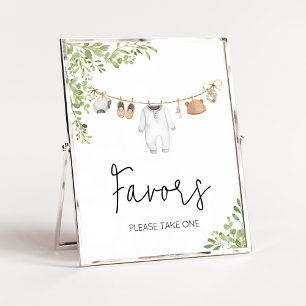 Boho babykleding Baby shower gunsten Poster