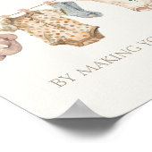 Boho Babykleding Bezige Mom-to-Be Adres Poster (Hoek)