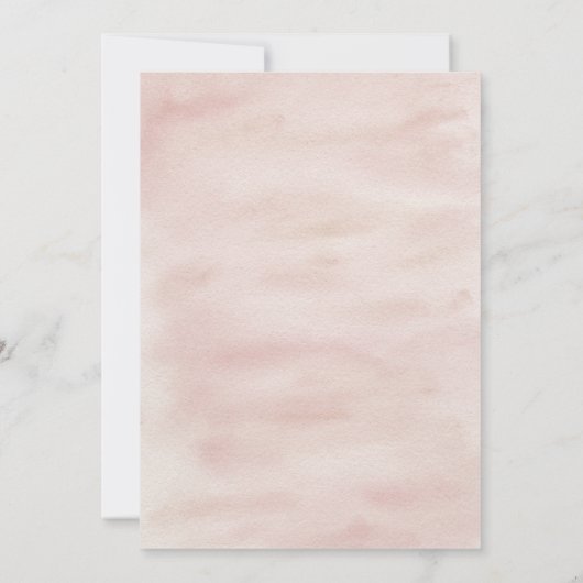 Boho Babykleding Blush Pink Sprinkle Kaart (Achterkant)