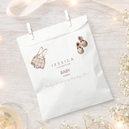 Boho Babykleding Boy Baby shower Favorietentassen Bedankzakje (Geknipt)