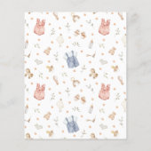 Boho Babykleding Budget Geslacht Onthulling Uitnod (Achterkant)