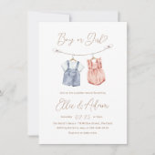 Boho Babykleding Geslacht onthullen Kaart (Voorkant)