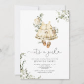 Boho  babykleding Het is een meisje baby shower Kaart (Voorkant)