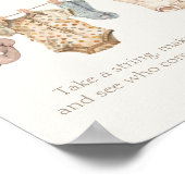 Boho Babykleding Hoe groot is de buik van mama Poster (Hoek)