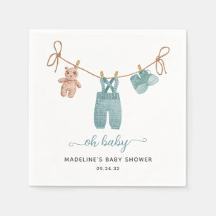BOHO Babykleding Jongen Baby shower Servet