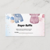 Boho babykleding Luier Raffle Verzoek Kaart (Voorkant)