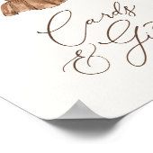 Boho Babykleding Meisje Baby shower Kaarten en ges Poster (Hoek)