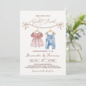 Boho babykleren geslacht onthulling kaart (Staand voorkant)