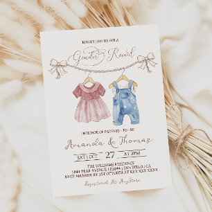 Boho babykleren geslacht onthulling kaart