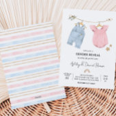Boho Babykleren Geslacht Reveal Kaart