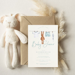 Boho Babykleren Lijn Nursery Baby Shower Kaart