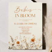 Boho baby's in bloei Wildflower Baby shower Kaart
