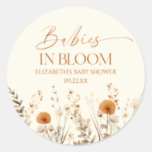 Boho Baby's in Bloom Wildflower Twins Baby shower