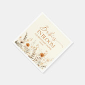 Boho Baby's in Bloom Wildflower Twins Baby shower Servet (Hoek)