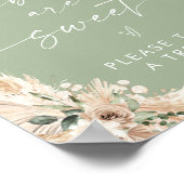 Boho baby's zijn een taaie Baby shower-dessert-geb Poster (Hoek)