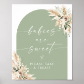 Boho baby's zijn een taaie Baby shower-dessert-geb Poster (Voorkant)