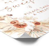 Boho baby's zijn een taaie Baby shower-dessert-geb Poster (Hoek)